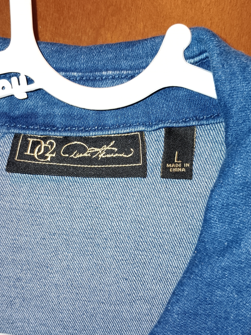 DG2 by Diane Gilman Sunflower Jean Jacket with Stretch And Zipper Closure Lg - Picture 8 of 9